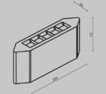 Maytoni Pull spoljašnja fasadna lampa grafitna 3000K 5W - Slika 2