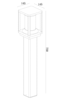 Maytoni Cell spoljašnja lampa za dvorište grafitna 15W - Slika 2