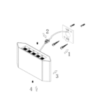 Maytoni Pull spoljašnja fasadna lampa grafitna 3000K 5W - Slika 3