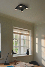 Nordlux Clyde 4-spot plafonska lampa crna
