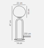 Design For The People Shapes stona lampa mesing - Slika 2