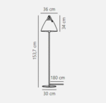 Design For The People Strap podna lampa bela - Slika 3