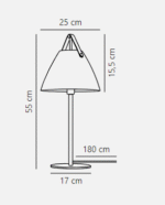 Design For The People Strap stona lampa bela - Slika 2