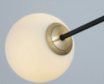 Azzardo OVIEDO 6 Brass - Black Visilica - Slika 4