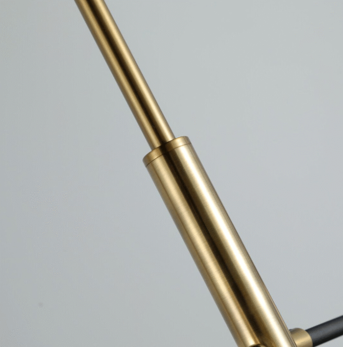 Azzardo OVIEDO 6 Brass - Black Visilica - Slika 5
