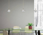 MaxLight URANOS White – Gold Visilica