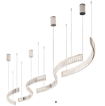 MaxLight SAPHIR Chrome Visilica - Slika 3