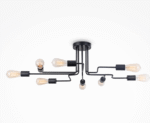 Maytoni Gilbert unutrašnja plafonska lampa crna 60W - Slika 4