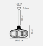 Nordlux Hazo 65 visilica prirodna - Image 2
