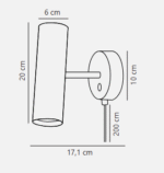 Design For The People MIB 6 zidna lampa hrom - Slika 2