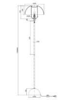 Maytoni Memory unutrašnja podna lampa crna 40W - Slika 3
