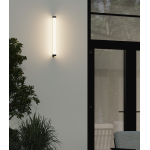 Maytoni Rounge spoljašnja zidna lampa crna 3000K 16W