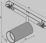 Maytoni Artisan Exility magnetni šinski reflektor crni 2700K 12W 36° - Slika 3