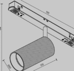 Maytoni Artisan Exility magnetni šinski reflektor crni 3000K 12W 36° - Slika 2