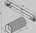 Maytoni Artisan Exility magnetni šinski reflektor crni 3000K 12W 36° - Slika 2