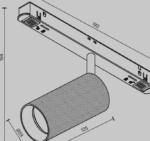 Maytoni Artisan Exility magnetni šinski reflektor crni 4000K 12W 36° - Slika 2