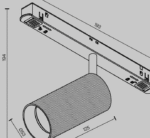 Maytoni Artisan Exility magnetni šinski reflektor crni 4000K 12W 36° - Slika 2