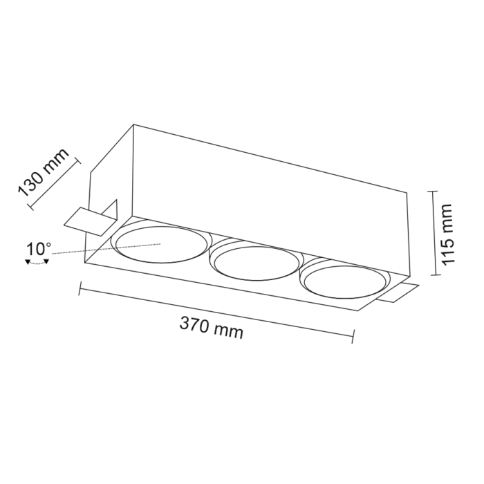 Shilo Yatomi ugradna lampa bela - Slika 2