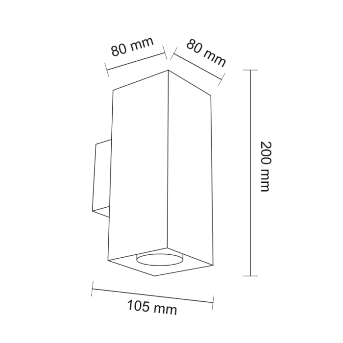 Shilo Kobe zidna lampa bela - Slika 2