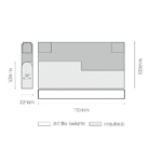 Shilo Komatsu reflektor za trofaznu šinsku rasvetu crna (115 mm) 3000K - Slika 2