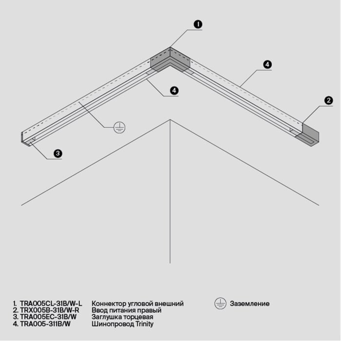 Maytoni Trinity završni trofazni poklopac beli - Slika 3