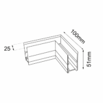 Shilo Komatsu konektor za magnetnu šinsku rasvetu crna - Slika 2