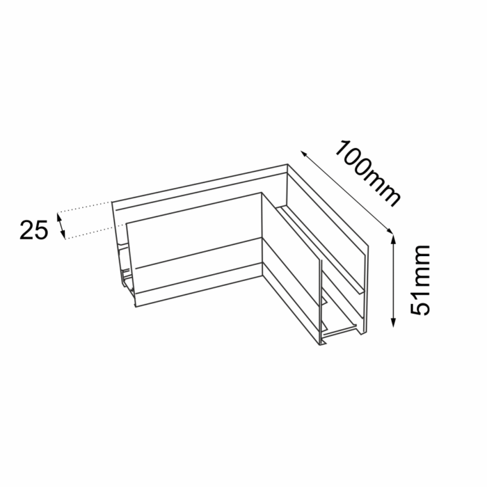 Shilo Komatsu konektor za magnetnu šinsku rasvetu crna - Slika 2