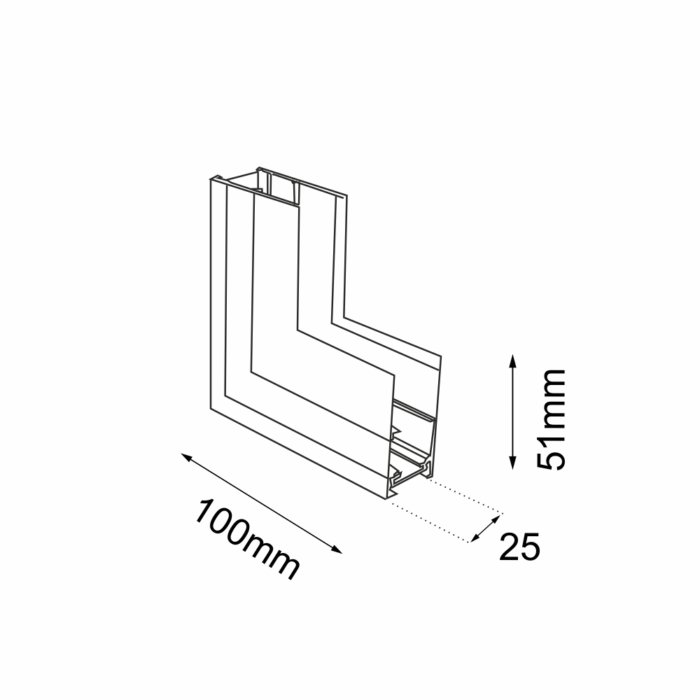 Shilo Komatsu konektor za magnetnu šinsku rasvetu crna - Slika 2