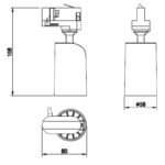 Mantra Sal Šinski reflektor bela 1xGU10 10W - Slika 2