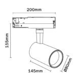 Mantra Fiji Šinski reflektor crna led 30W 3000K - Slika 2