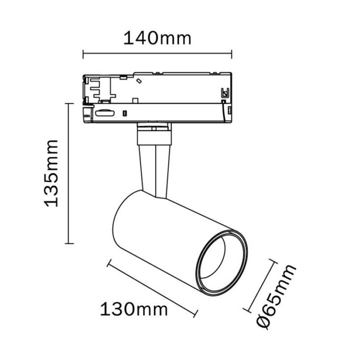 Mantra Fiji Šinski reflektor crna led 20W 4000K - Slika 2