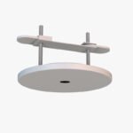 Mantra TEK PARTS ugradna baza za visilice bela Ø 9cm