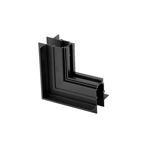 8311 Mantra Magneto L konektor ugradni zid-zid spoljašnji crna - Slika 1