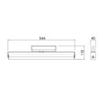 Mantra Creta Nadgradna lampa crna led 30W 4000K - Slika 2