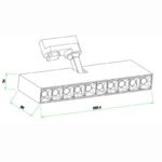 Mantra Itaca Nadgradna lampa bela led 30W 3000K - Slika 2