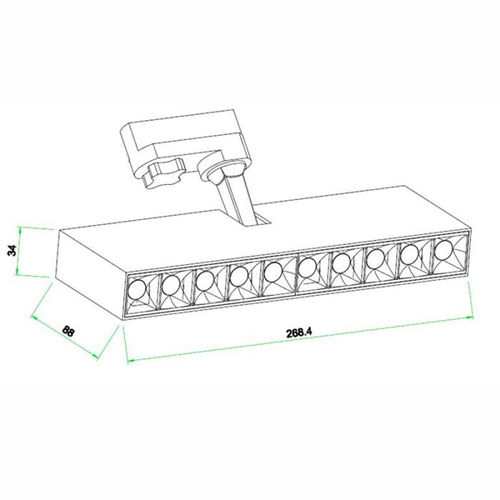 Mantra Itaca Nadgradna lampa bela led 30W 3000K - Slika 2