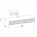 Mantra Itaca Nadgradna lampa crna led 30W 3000K - Slika 2