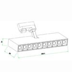 Mantra Itaca Nadgradna lampa bela led 30W 4000K - Slika 2