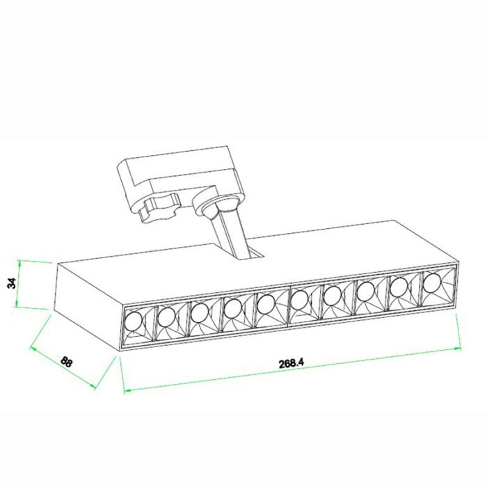 Mantra Itaca Nadgradna lampa bela led 30W 4000K - Slika 2
