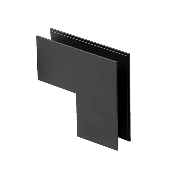 8376 Mantra Magneto L konektor nadgradni zid-zid spoljašnji crna slim - Slika 1