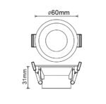 Mantra Trimasi Ugradna baza bela - Slika 2