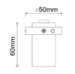 Mantra Trimasi Nadgradna lampa crna led 7W 3000K 6cm - Slika 2