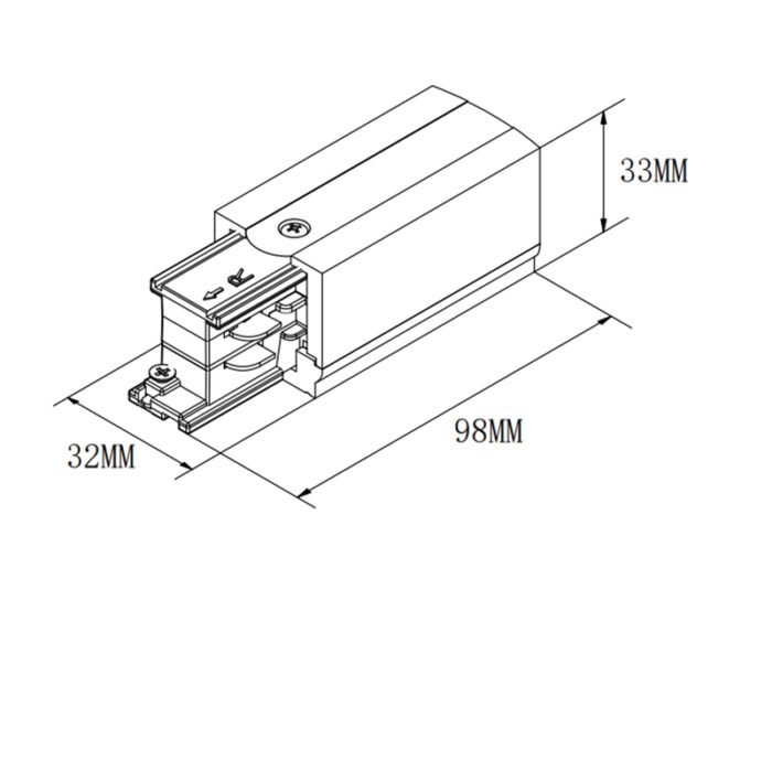 Mantra Eco krajnji priključak crna standardna - Slika 2