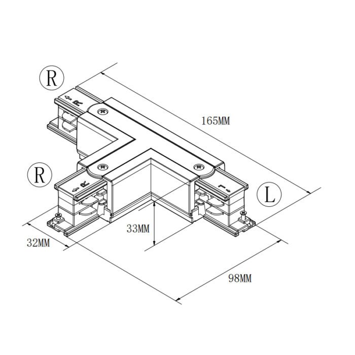 Mantra Eco T-priključak bela standardna varijanta 2 - Slika 2