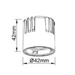 Mantra Sunset rashladni modul LED 6W 3000K crna Ø 11.5cm - Slika 2