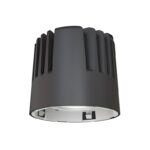 Mantra Sunset rashladni modul LED 10W 3000K crna Ø 11.5cm