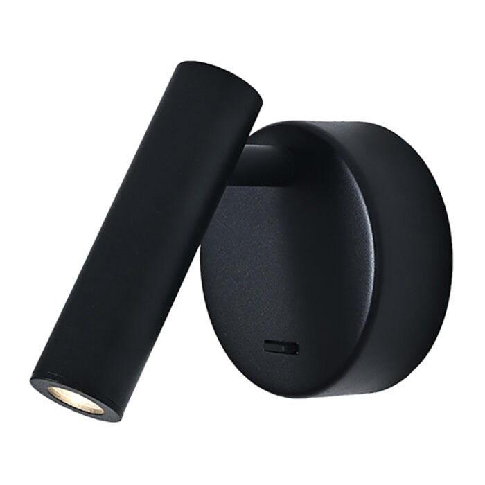 Mantra Prea zidna lampa crna led 3W 3000K - Slika 1