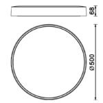 Mantra Cumbuco II plafonska lampa LED 40W bela Ø 50cm - Slika 2