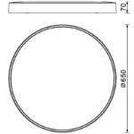 Mantra Cumbuco II plafonska lampa LED 50W crna Ø 65cm - Slika 2