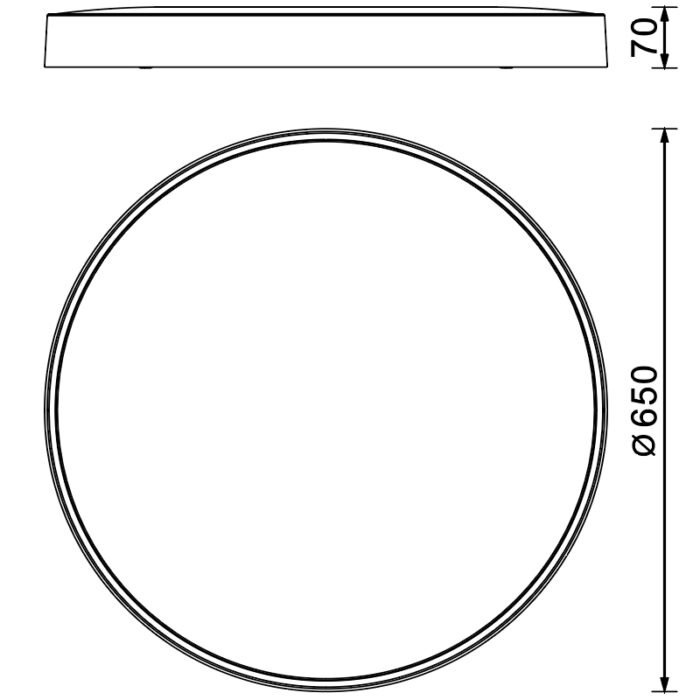 Mantra Cumbuco II plafonska lampa LED 50W crna Ø 65cm - Slika 2